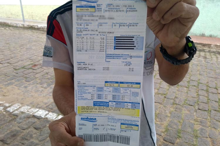 Conta de água será reajustada em 9,15% em Esplanada