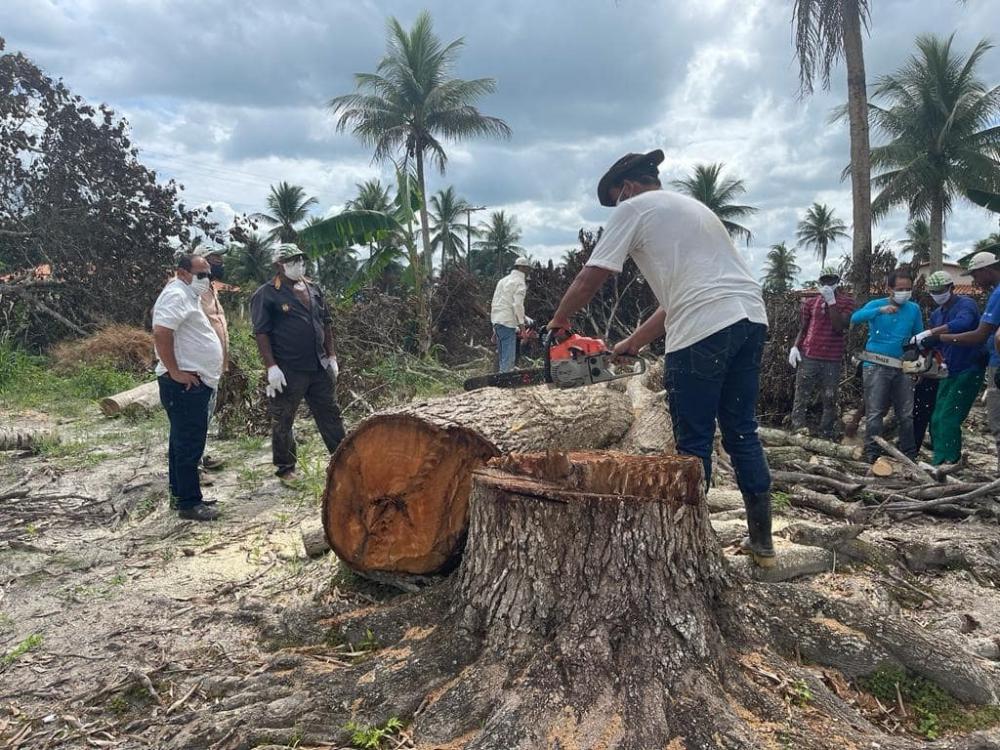 Prefeito Nandinho da Serraria participa de encerramento do curso de Manutenção e Operação de Motosserra que aconteceu no Povoado da Chapada do Vigário