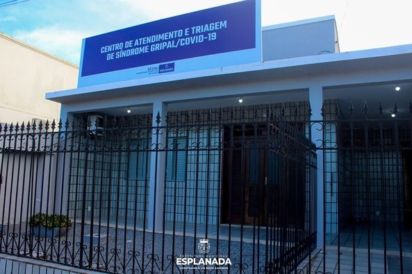 Centro de atendimento e triagem de síndrome gripal/covid19 já está funcionando em Esplanada