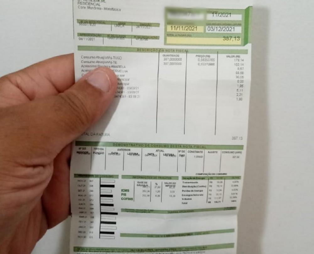 Conta de energia segue sem cobrança extra no mês de agosto em Esplanada