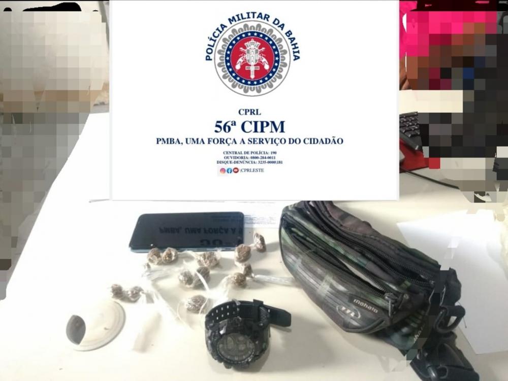 Policiais da 56ª CIPM apreendem droga e recuperam celular roubado em Entre Rios
