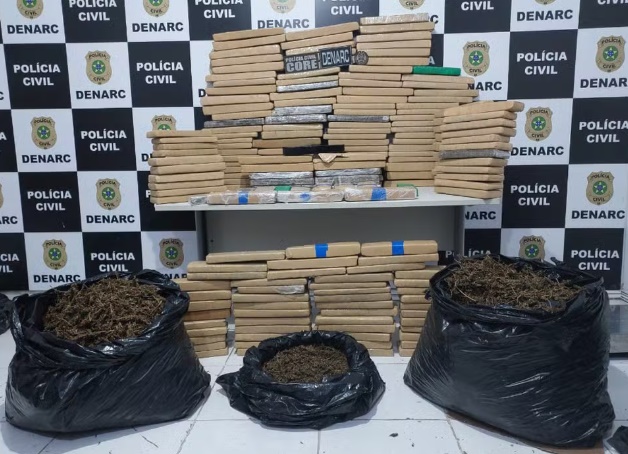 Cerca de 300 quilos de maconha são apreendidos em Esplanada e Cristinápolis