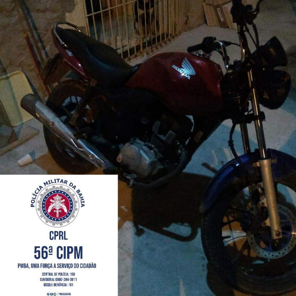 PETO da 56ª CIPM recupera em menos de 24 horas moto roubada em povoado de Entre Rios
