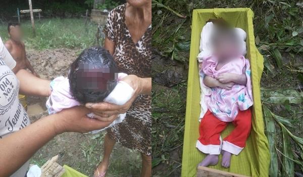 Pai mata filha recém-nascida a golpes de faca após briga com companheira; imagens são fortes