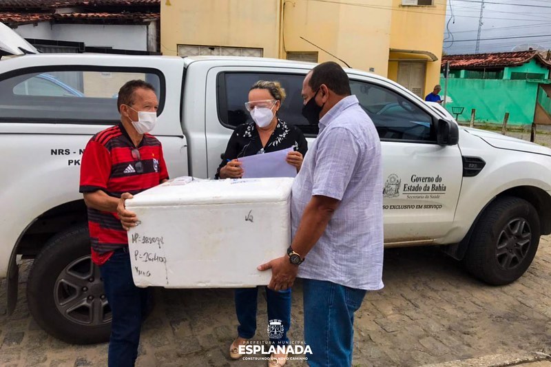 Município de Esplanada recebe mais 170 doses de vacina contra a Covid-19