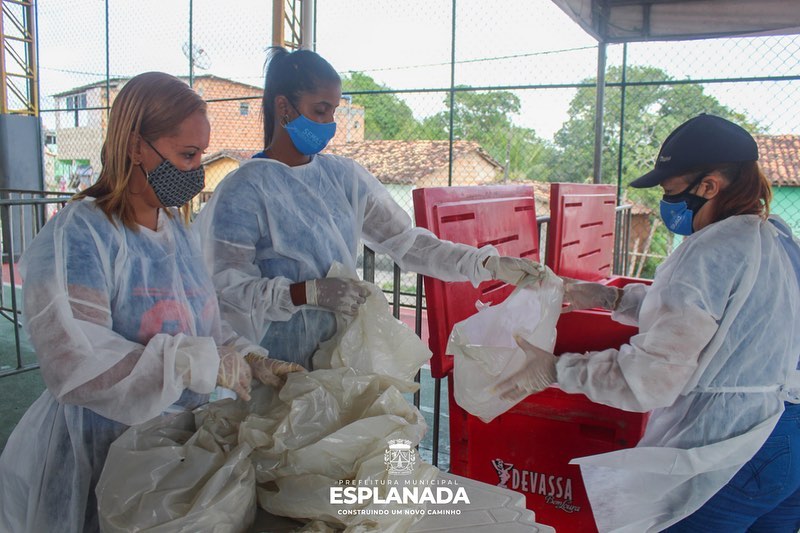Secretaria de Assistência Social finaliza distribuição de Kits da Semana Santa na sede do Município