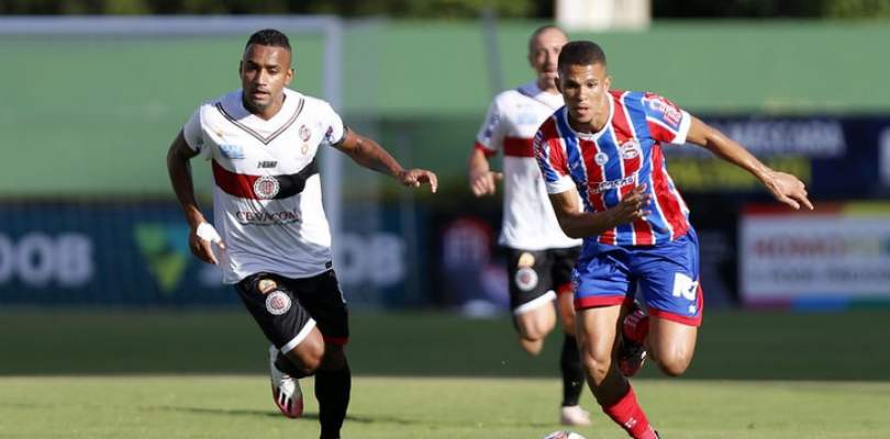 Bahia joga bem, volta a vencer e entra momentaneamente no G-4 do Campeonato Baiano