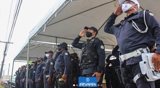 Solenidade marca posse do novo comando da Guarda Civil Municipal (GCM) de Esplanada