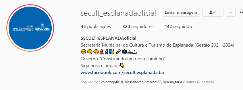 Após cobranças músico esplanadense é bloqueado por perfil da Secult Esplanada ''A música pede socorro''