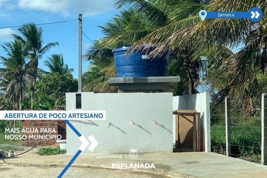 Comunidade da Jamaica tem poço artesiano ativado pela gestão municipal