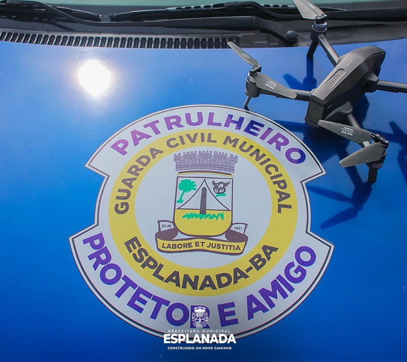 GCM recebe drone para auxiliar em operações no município de Esplanada