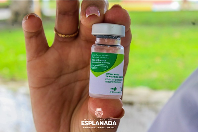 Vacinação contra a gripe continuará disponível durante toda a semana em Esplanada