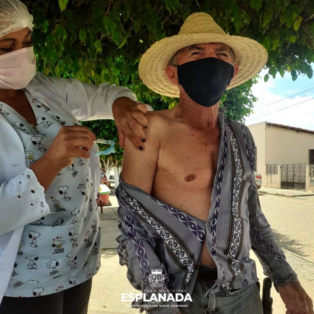 Mais de 18 mil doses da vacina contra a Covi-19 já foram aplicadas em Esplanada